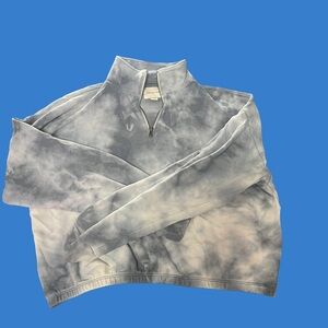 American Eagle Tie-Dye Quarter-Zip Pullover